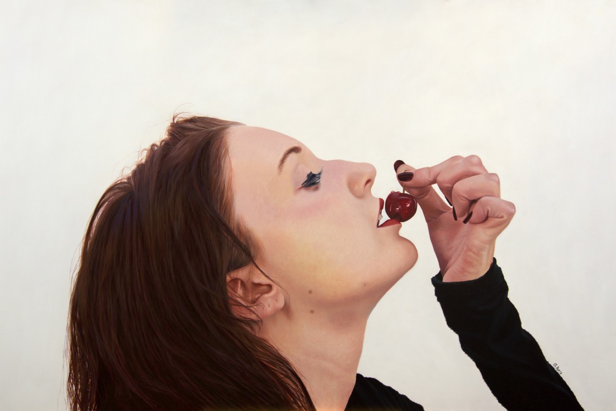 Cherry - 24x36 - oil on aluminum