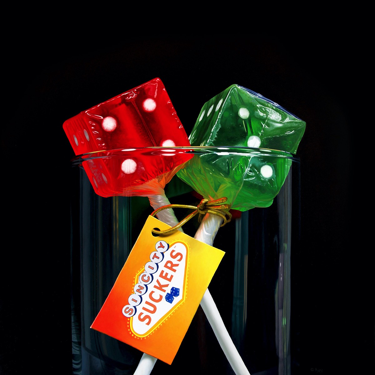 Luck # 7 - 30x30 - oil on panel